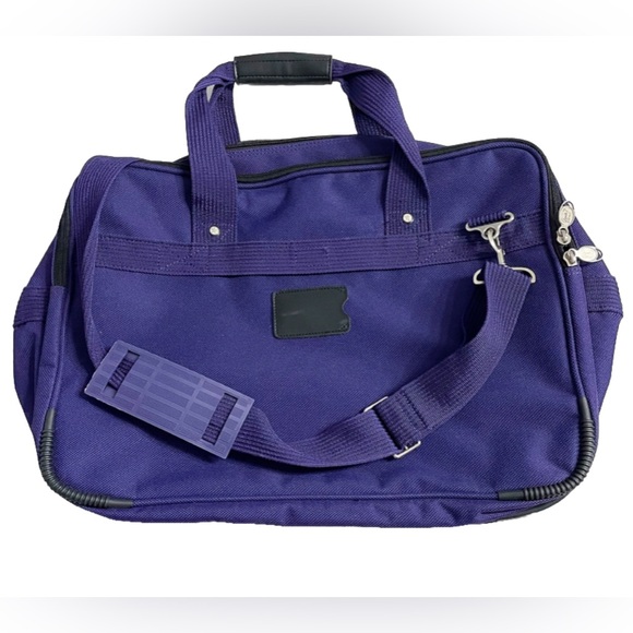 Ricardo BEVERLY HILLS Purple Travel Bag Carry On Crossbody Luggage Perfect Condi - Picture 12 of 14